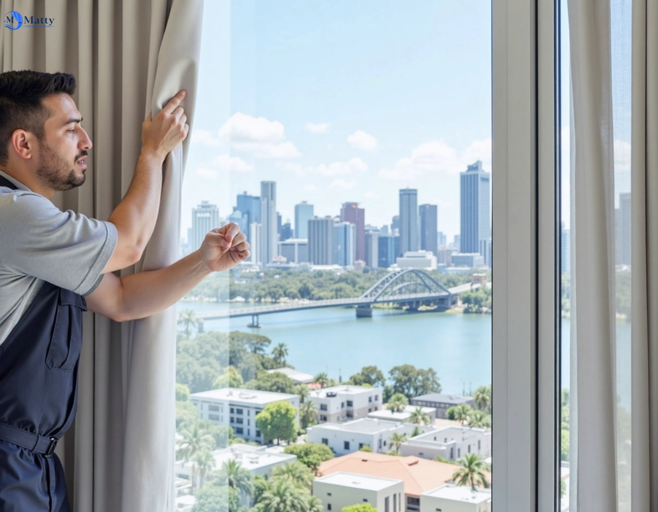 Professional curtain steam cleaning service monterey-nsw QLD by Matty Curtain Cleaning